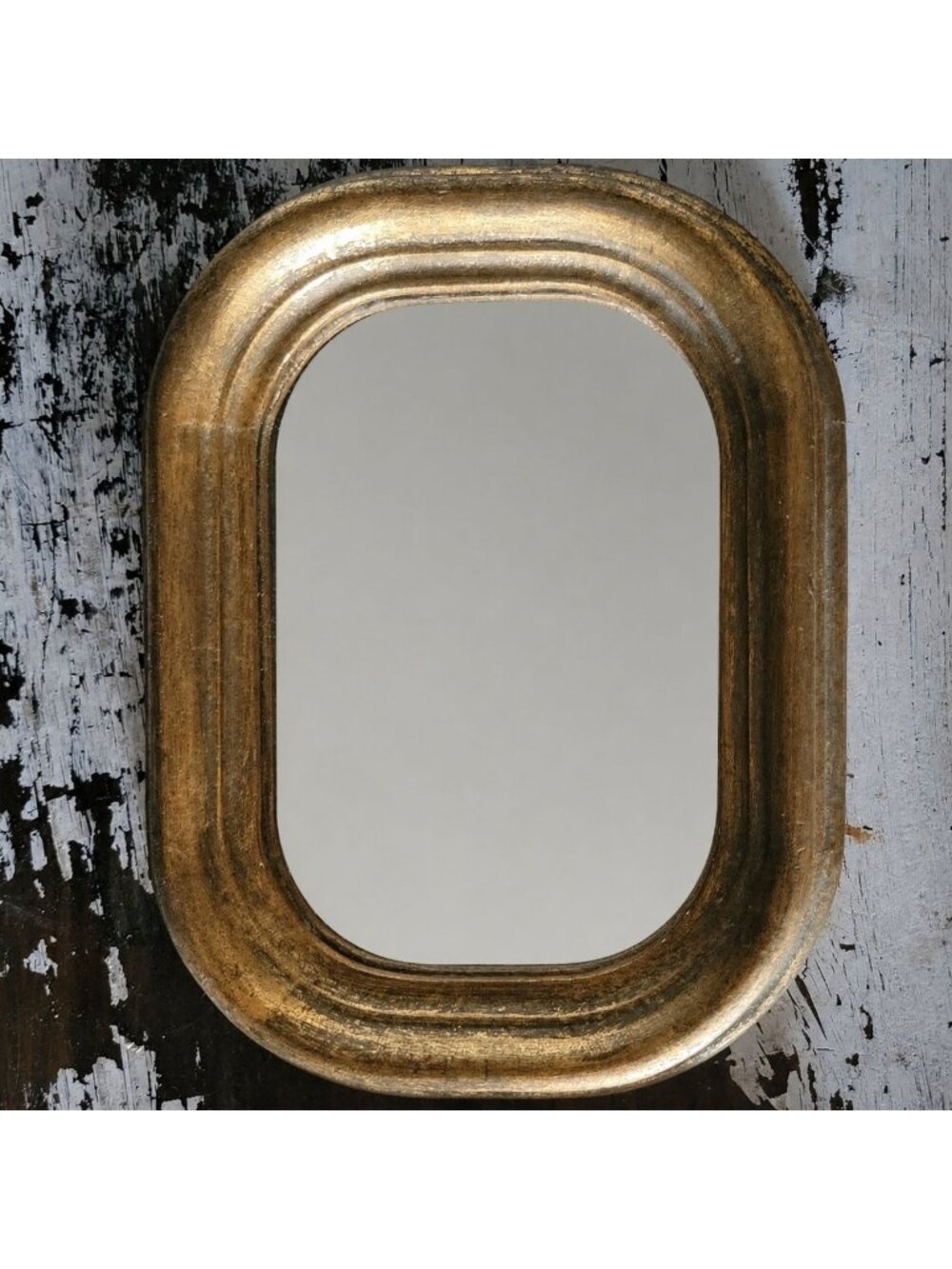 Small Vtg Italian Gilt Mirror Made In Italy Gallery Wall Accent Mirror 7.125"